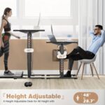 Electric Sit-Stand Desk (55", Black) - Image 3
